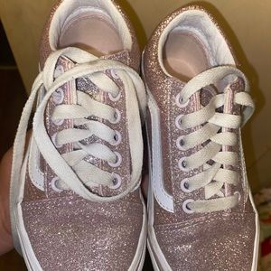 Pink Glitter Vans